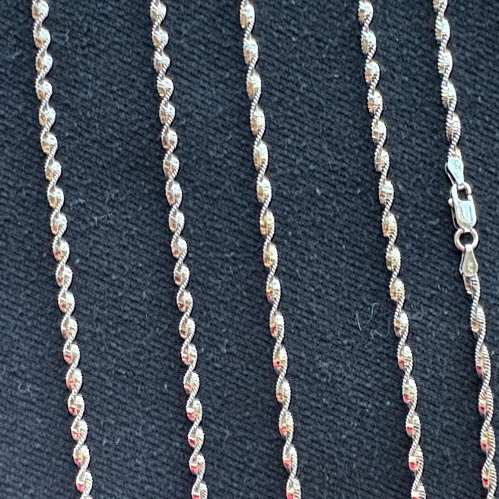 Silver Rope Jewelry Set - Picture 2 of 2